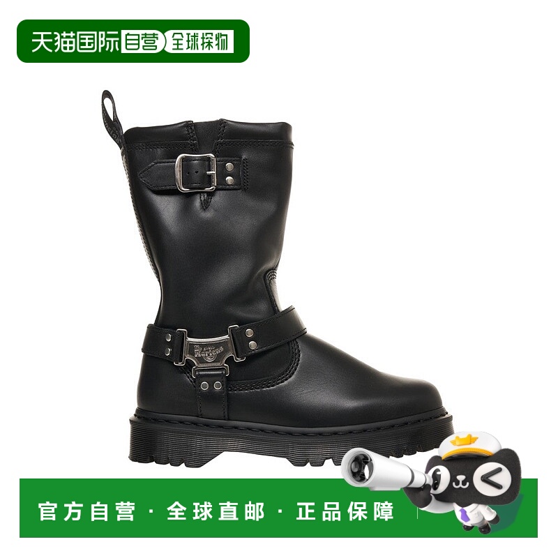 自营dr. martensAnistone' Leather Boots - black 美国奥莱直发