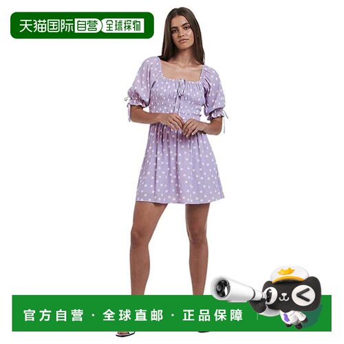 自营Charlie Holiday Valentine Mini Dress  Purple Polka Dot P