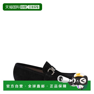自营salvatore ferragamoAdam Suede Loafers - blue 美国奥莱直