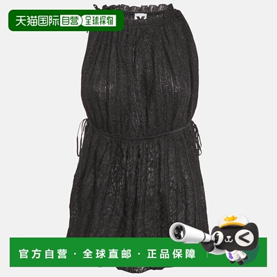 自营M Missoni Black Lurex Knit Gathered Sleeveless Top - bla