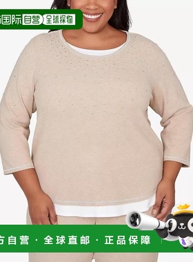 【美国直邮】alfred dunner 女士 上装T恤长袖上衣