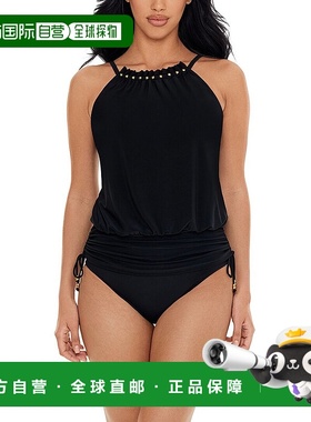 自营 magicsuit魔法套装Babs Tankini-黑色 美国奥莱直发性感泳衣