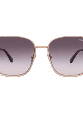 自营Tom Ford Fern Smoke Gradient Square Ladies Sunglasses FT