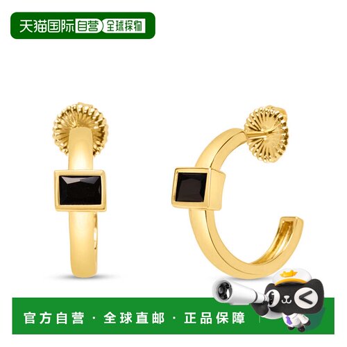 自营Bruno Magli Felecia Gold Earrings, Nera - black 美国奥莱