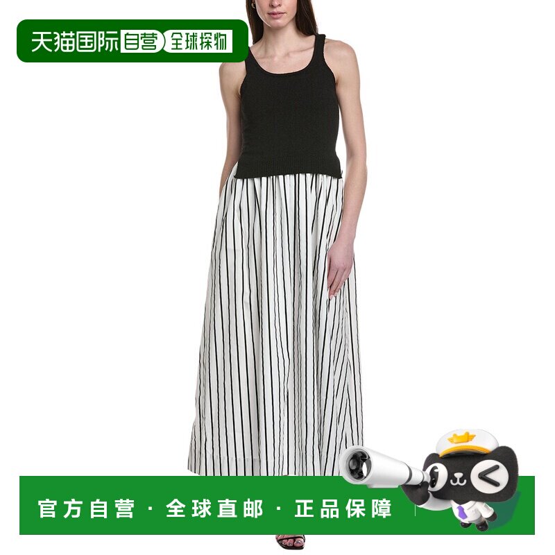 自营line & dot线条 & 圆点Celeste连衣裙-黑色 美国奥莱直发