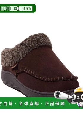 自营Dearfoams Men's Marshall Microsuede Moccasin Toe Clog Ho