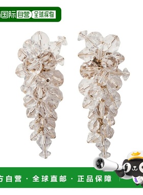 自营Carolina Herrera CZ Clear Bead Cluster Short Earrings -