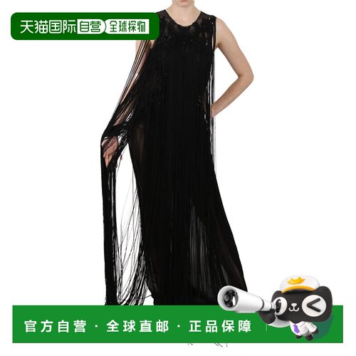 自营John Richmond Silk Beaded Sequined Sheer Women's Dress -
