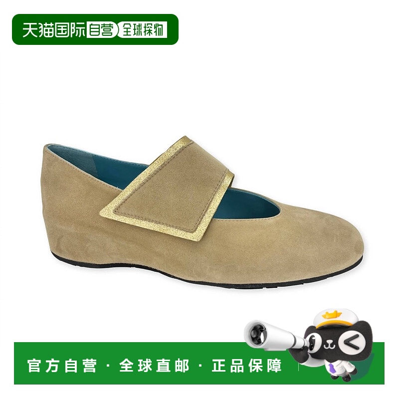 自营thierry rabotin女式Abra Mary Jane楔形米色 美国奥莱直发