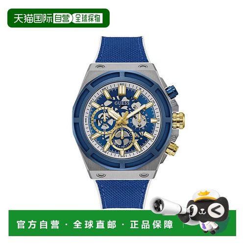自营Guess Synthetic Sport Men's Watch - blue 美国奥莱直发