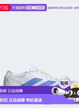 自营Adidas阿迪达斯Adizero EVO SL女鞋舒适低帮白蓝跑步鞋JS4454