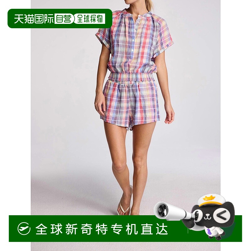 自营 sundays格子Zora彩虹格子短裤-彩虹格子 【美国奥莱】直发