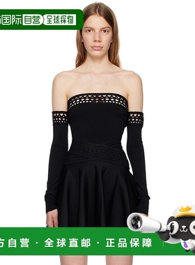 1h可退 香港直邮潮奢 Alaia 女士 黑色 Vienne 连体衣 AA9B02184M