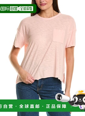 自营 James Perse口袋T恤-粉红色 美国奥莱直发