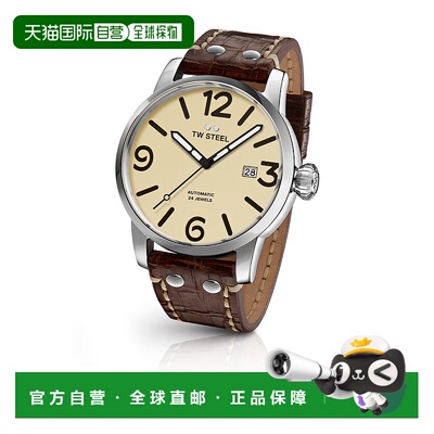 自营TW Steel Men's Maverick 48mm Brown Automatic Watch - bro