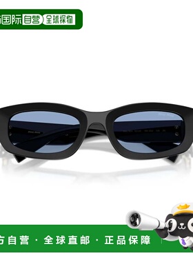 自营miu miuRectangular Sunglasses With Blue-Tinted Lenses An