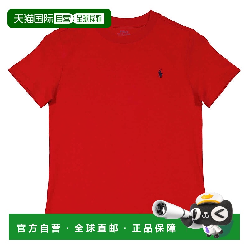自营Polo Ralph Lauren儿童纯棉针织签名小马T恤-rl 2000红色 美