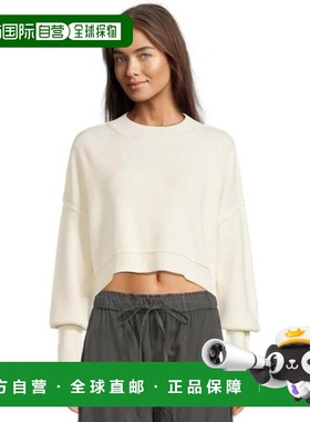 自营Free People Easy Street Sweater Women's Ivory Ribbed Kni