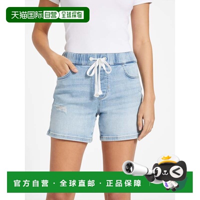 自营guessEco Anya Mid-Rise Jogger Shorts - light destroy was