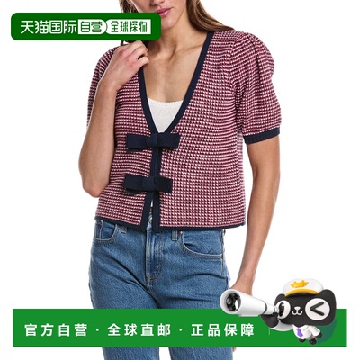 自营525 America Elaine Puppytooth Cardigan - red 美国奥莱直