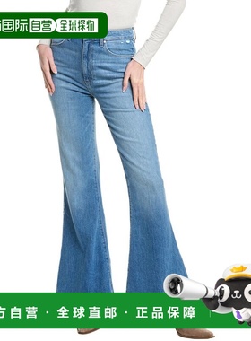 自营PAIGE Charlie Gabriella Distressed Flare Leg Jean - blue