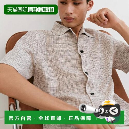 1h可退 【美国直邮】theory 男士 衬衫短袖