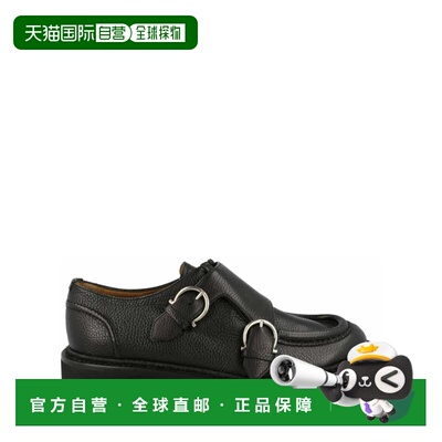 自营salvatore ferragamoGionny Leather Loafers - black 美国奥