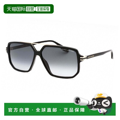 自营Marc Jacobs Sunglasses Aviator Full Rim, Black Frame And