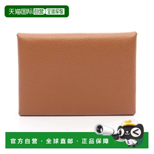 Leather Owne 自营Hermes Epsom Case Pre Purse gold Coin