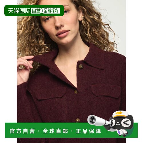 自营Lucky Brand女士纽扣开衫毛衣-风暴色 美国奥莱直发
