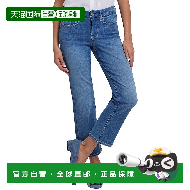 自营NYDJ玛丽莲蓝水脚踝牛仔裤-蓝色 直筒裤九分裤美国直发奥莱