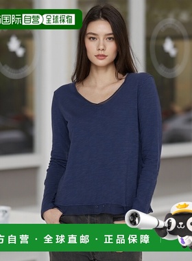 自营 wilt长袖薄纱混合T恤-午夜 美国奥莱直发