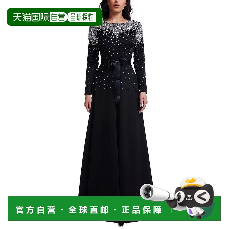 自营Dress The Population Acacia A-Line Dress - black 美国奥