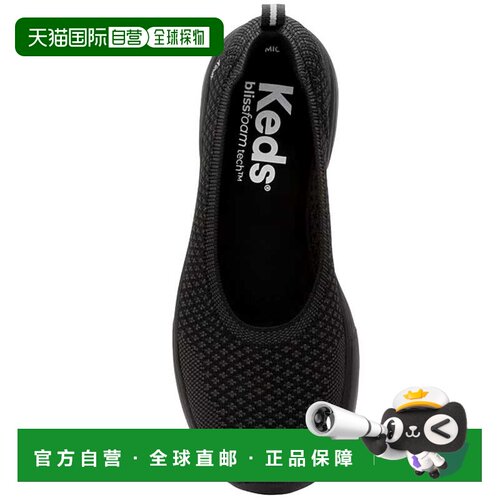 自营Keds Bliss Walk Skimmer黑色/黑色KW-BLISSK-5女士-黑色 美
