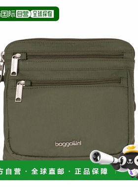 自营baggallini Securtex Anti-Theft Crossbody Bag - thyme 美