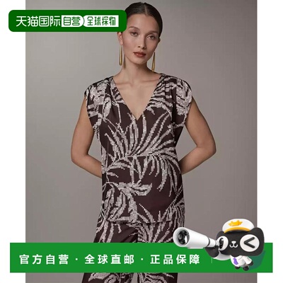 1h可退 【美国直邮】donna karan/唐娜凯伦 女士 上装T恤短袖上衣
