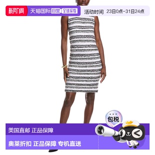 Knit Linen Blend 自营St. white Tweed Dress 美国奥莱直 John