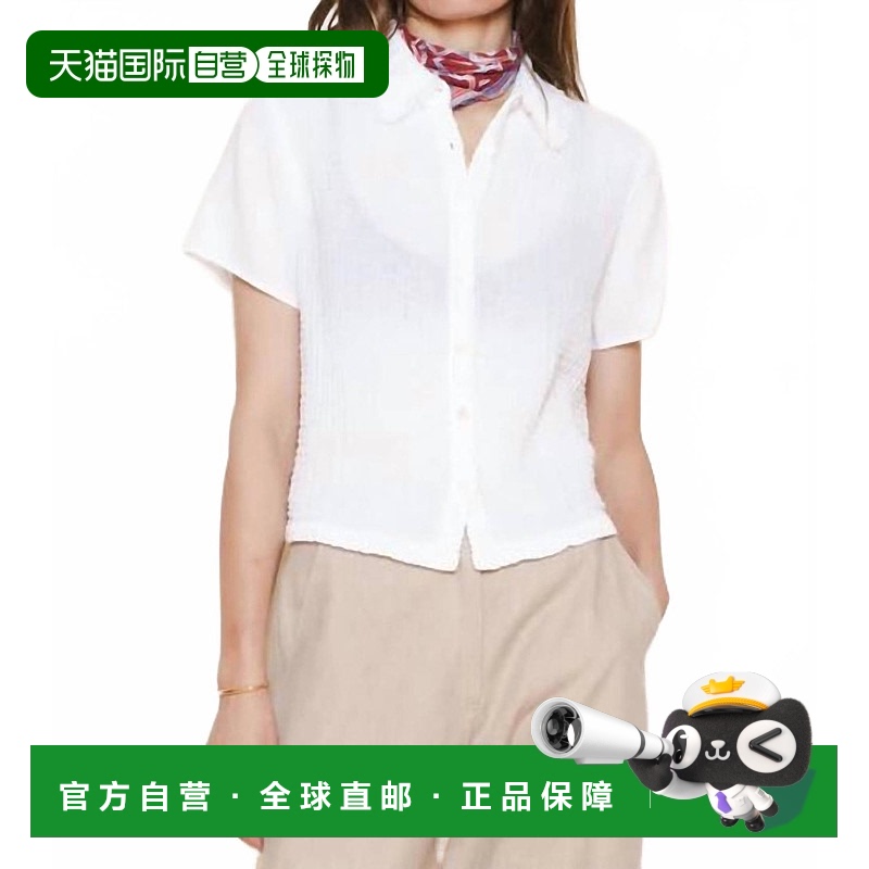 自营 raquel allegraCalista Blouse In Optic White - optic whi