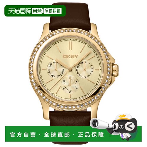 自营DKNY女士晚装40毫米手表DK1L064L0025-香槟 美国奥莱直发