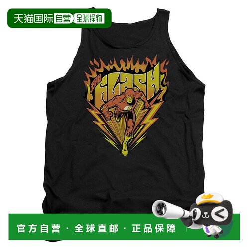 自营 gildanDC Comics Flash Blazing Speed 成人背心 - 黑色 美