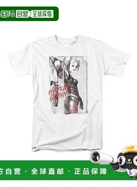 自营 gildan蝙蝠侠水墨哈雷短袖成人 T 恤/T 恤 - 白色 美国奥莱