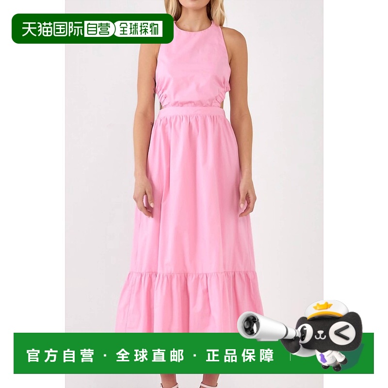自营 english factory粉色无袖长连衣裙 - 粉色 美国奥莱直发