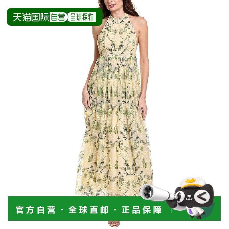 自营 Agua by Agua Bendita Habitat 连衣裙 - 绿色 美国奥莱直发