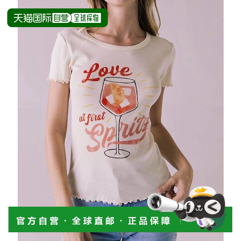 自营 chaser爱在Spritz T恤在星白色-星白色 美国奥莱直发