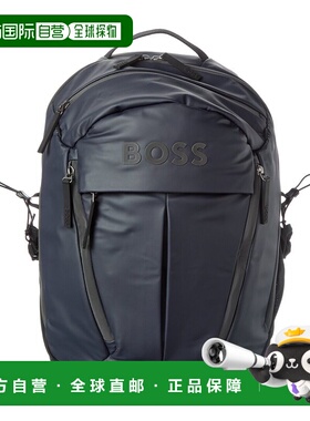 自营Hugo Boss Stormy N帆布背包-蓝色 美国奥莱直发