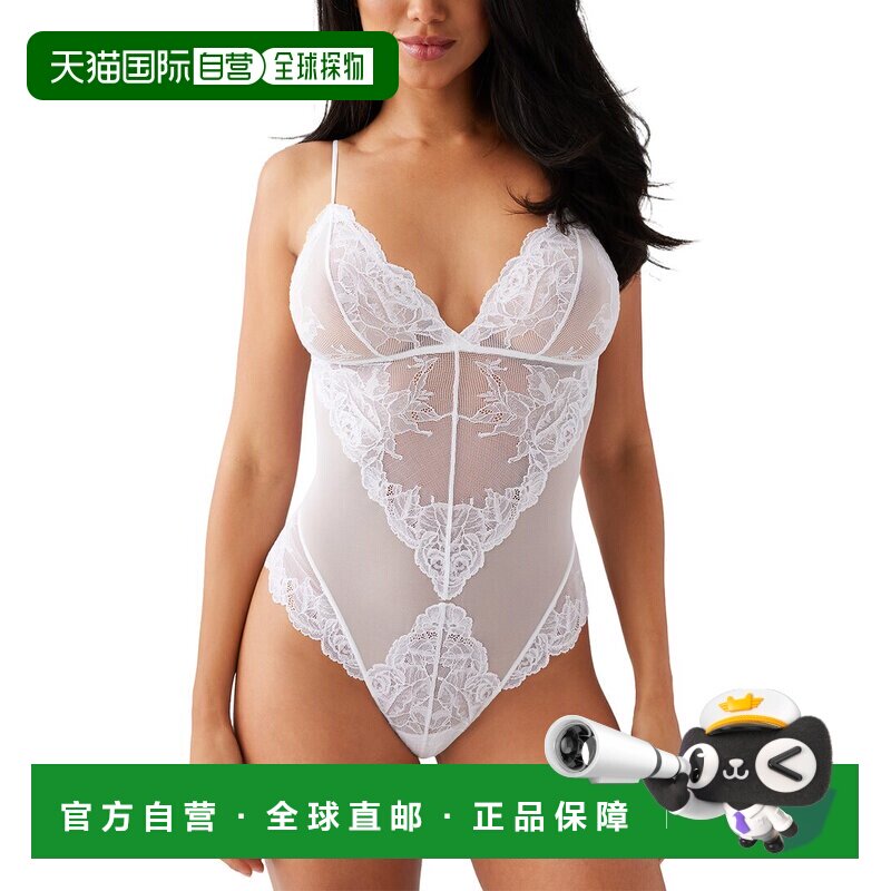 自营Wacoal生动的吸引力蕾丝紧身衣-白色 美国奥莱直发