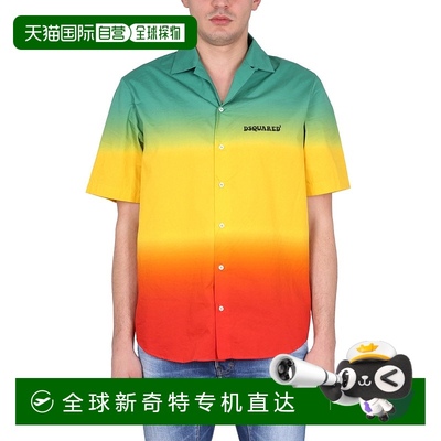 1h可退 香港直邮潮奢 Dsquared2 二次方 男士 保龄球衬衫 S71DM06