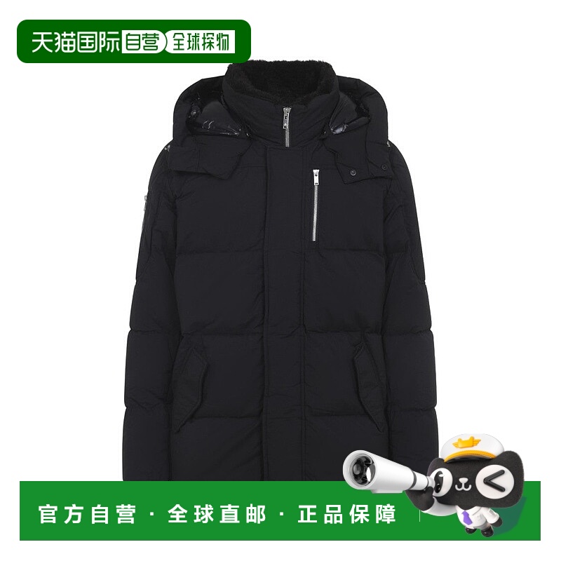 自营moose knucklesBlack Everest 3Q Puffer - black 美国奥莱直