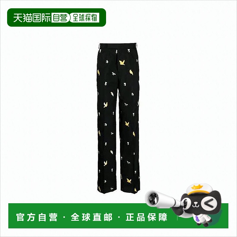 自营thom brownePatterned Casual Trousers With Straight-Leg D