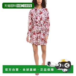 粉色 自营IRO 真丝混纺迷你连衣裙 Coupe 美国奥莱直发 Fil